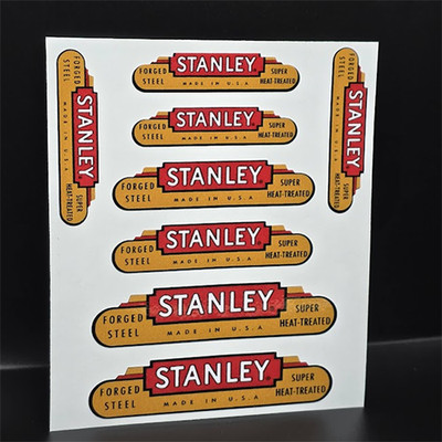 DECALS for Vintage STANLEY Axe/Hatchet, 2 Inch, 2.5 & 3 Inch, Vinyl STICKERS
