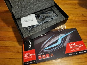 GIGABYTE Radeon RX 6600 EAGLE 8GB GDDR6 Graphics Card. Used