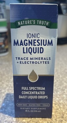 Ionic Magnesium Liquid 4 Oz | Trace Minerals & Electrolytes | by Nature's Truth 