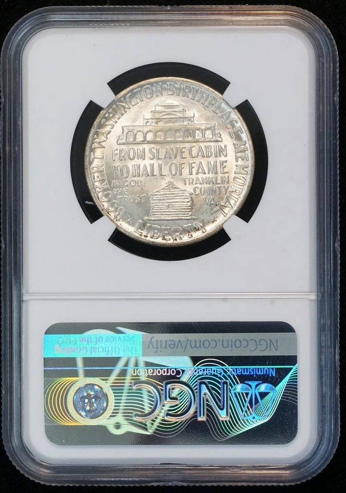 1951 Washington-Carver Commemorative Silver Half Dollar MS 65 NGC 50C US COIN - Image 2 of 4