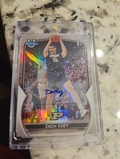 2023 Bowman U Zach Edey 1st Bowman Refractor Auto 114/499 Purdue Memphis Rookie 