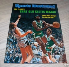 VINTAGE 1977 SI SIDNEY WICKS BOSTON CELTICS MAGAZINE