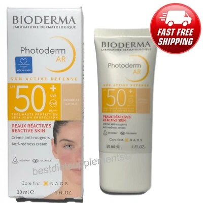 Bioderma Photoderm AR SPF50+ TINTED Anti-redness Cream 30ml NIB, EXP: 11/2027