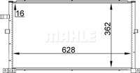 Mahle Ac 296 001S Kondensator, Klimaanlage FÜR Ford Ford (Changan)