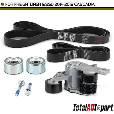 #ad 5x Serpentine Belt Drive Component Kit for Freightliner Cascadia Western Star $152.99