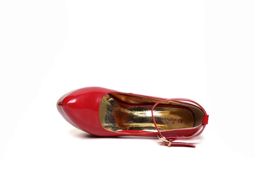 Para hombre Tacones Altos Correa de Plataforma Trag Queen Stiletto Rojo Mujer Zapatos - Imagen 9 de 25