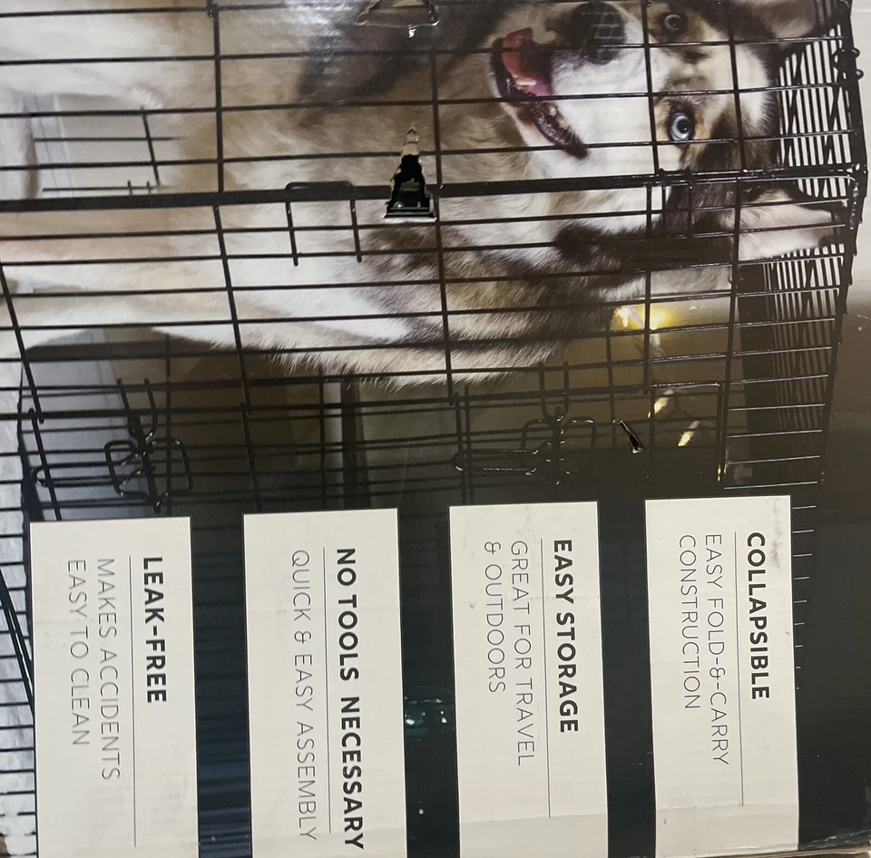 Caja de entrenamiento plegable de alambre para perros Paws & Pals envío gratuito XTRA GRANDE Foto 3 de 4