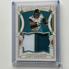 James Robinson 2021 Panini National Treasures Framed Fabric Relic Card /10 FF-JR