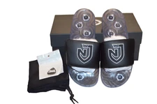 PXG Men Golf Slides PXGxNJ Slides SZ 8 Black/White Style A-UL22FSL-1NJ-9 NIB $95