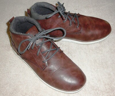 AMERICAN EAGLE SHOES~Ankle Boots~Brown~Lace Up~Man Made Materials Girls 4&1/2 M.
