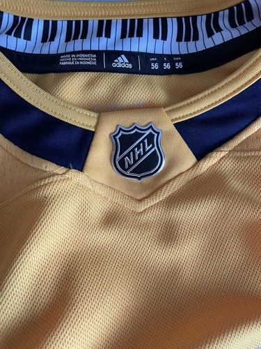 Signed Filip Forsberg Nashville Predators Adidas Authentic Home Jersey (Gold) 56 - Picture 7 of 8