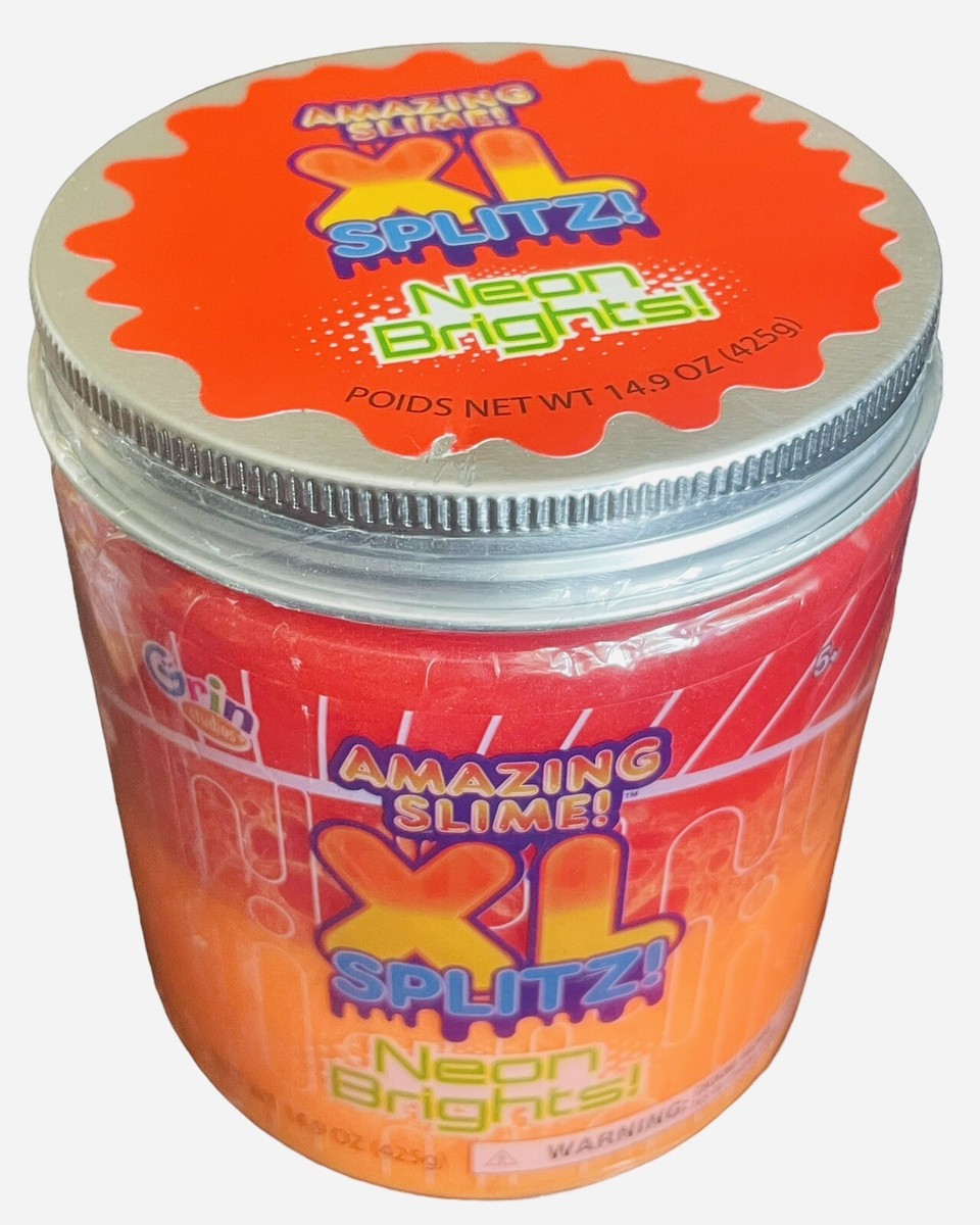 Grin Studios AMAZING SLIME! XL SPLITZ! NEON BRIGHTS! - RED
