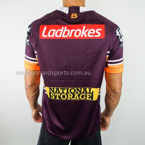 Brisbane Broncos 2019 NRL Home Jersey Mens + Ladies + Kids Sizes + FREE CAP - Picture 4 of 5