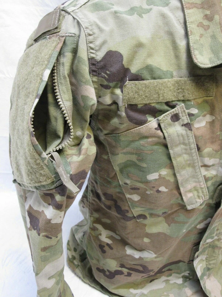 USED ARMY OCP SCORPION W2 MULTICAM TOP UNIFORM COAT NORMAL MATERIAL ACU JACKET1 - Image 3 of 4