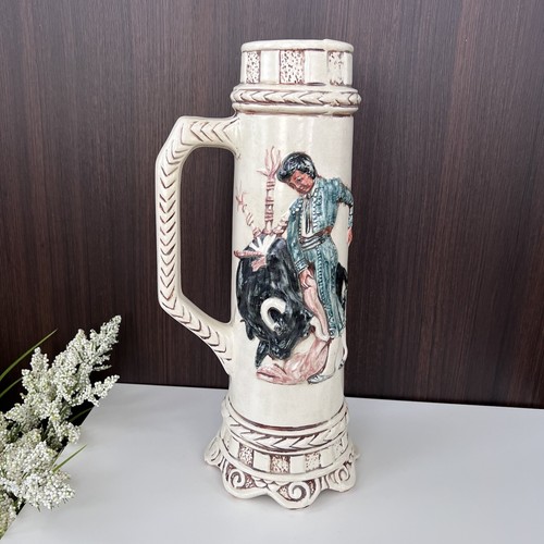 De colección 1973 EUR-O-CON MOLDE Bailarines Flamencos Tauromaquia Cerveza Gigante Piedra 15.5" - Imagen 2 de 11