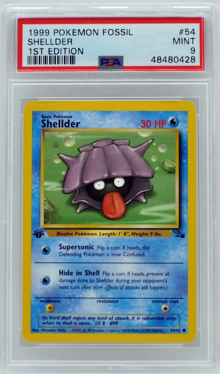 世界54枚 PSA10 シェルダー shellder カードe 385 Shellder 1st Edition Fossil 54/62 - 1995, 96, 98 Nintendo