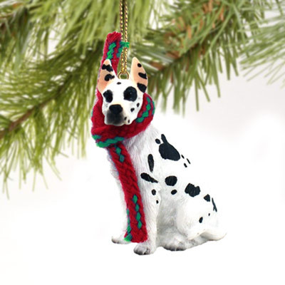 Great Dane Harlequin Dog Tiny One Miniature Christmas Holiday ORNAMENT