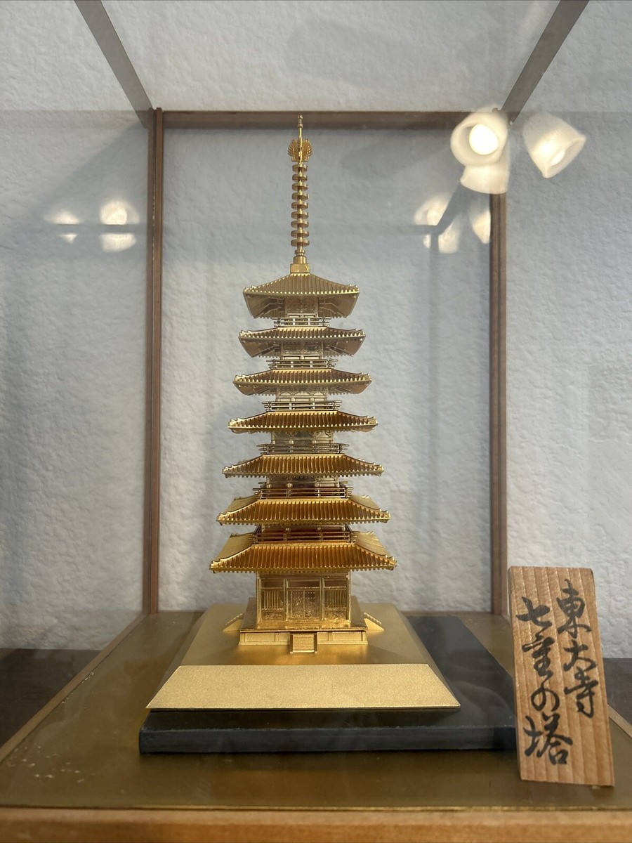 ベトナム 鉄絵碗 鉢 14世紀 600年前 大航海時代 極美品 Japanese Vintage 14k Gold Leaf 7 Story Buddhism Pagoda | eBay