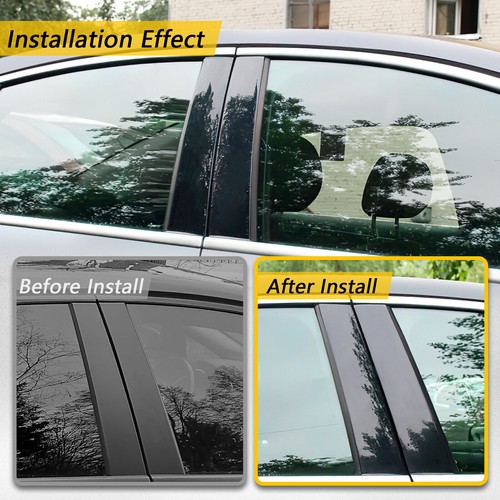 For Suzuki SX4 s-cross 2014-2021 Pillar Post Window Door Decal Trim Cover Black - Picture 13 of 16