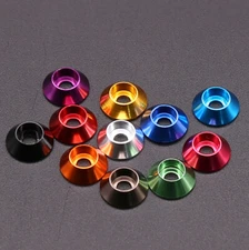 Aluminum Alloy Cup Head Washers Multiple Colour M2 M2.5 M3 M4