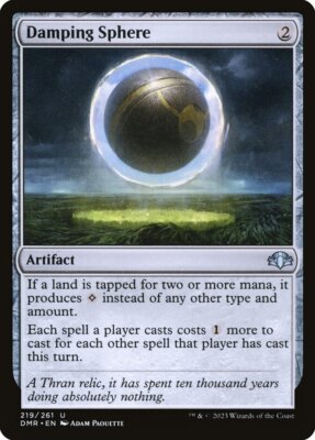 Damping Sphere (213) Dominaria Remastered - NM MTG Magic the Gathering Card x1