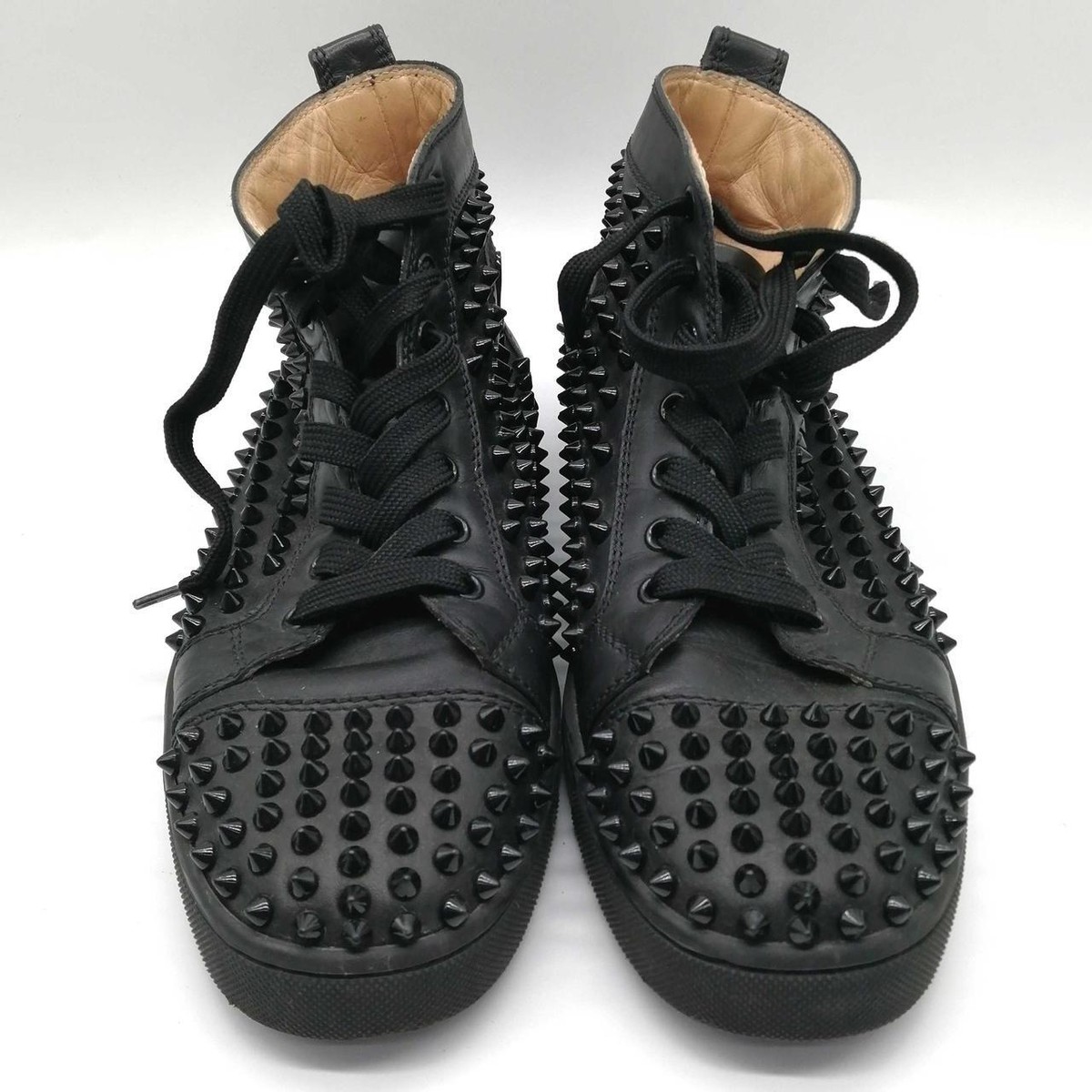 Christian Louboutin High-top Sneakers Studs Color Black Size