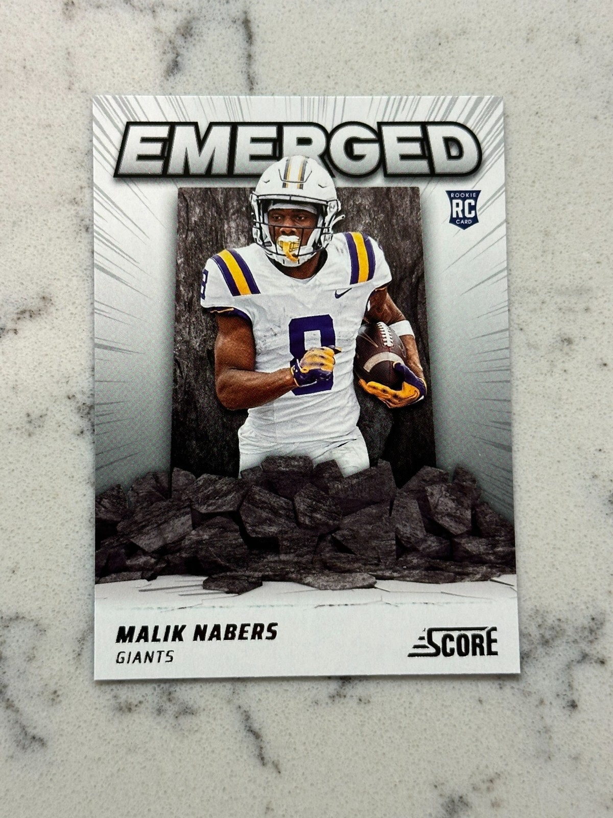 2024 Score - Emerged #EM-MNS Malik Nabers (RC) ROOKIE GIANTS