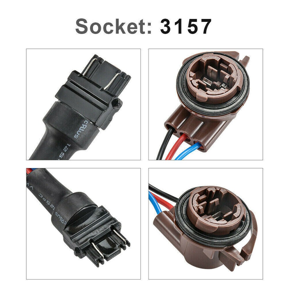 3157 4157 LED Decoder Load Resistor FIT LED Turn Signal Light Fix Hyper