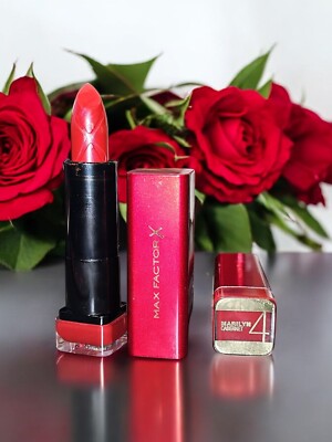 Max Factor Marilyn Monroe Limited Edition Lippenstift 4 Carbernet Lov Kiss Tip