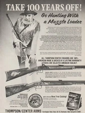 1979 Thompson / Center Arms - Hawken & Renegade Muzzle Loaders - Print Ad Photo