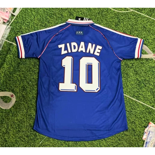 Maillot France Coupe Du Monde 1998 - Zidane #10 - T-shirt Rétro Homme - Neuf Avec étiquettes