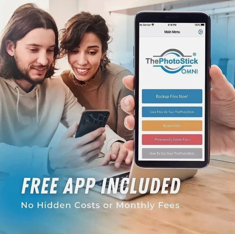 ThePhotoStick Omni 64GB For All Devices, PCs, Laptops, Cell Phones & Tablets - Image 3 of 4