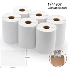 220/Roll Compatible DYMO 4XL1744907 4"X6" Direct Thermal Shipping Postage Labels