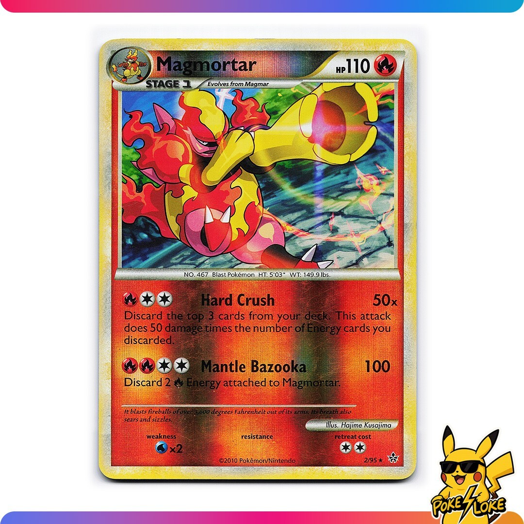 Magmortar Unleashed 2/95 Reverse Holo Rare - NM/LP