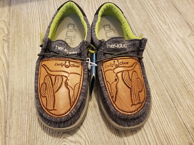 Custom Hey Dude Shoes Leather Top Youth Hey Dude Shoes With
