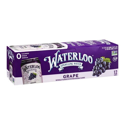 Waterloo Sparkling Water Grape Case Of 2 12/12 Fz