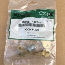 CompX Timberline C700LP-107T-15, Lock Plug keyed Alike Stin Nickle Pack of 2 