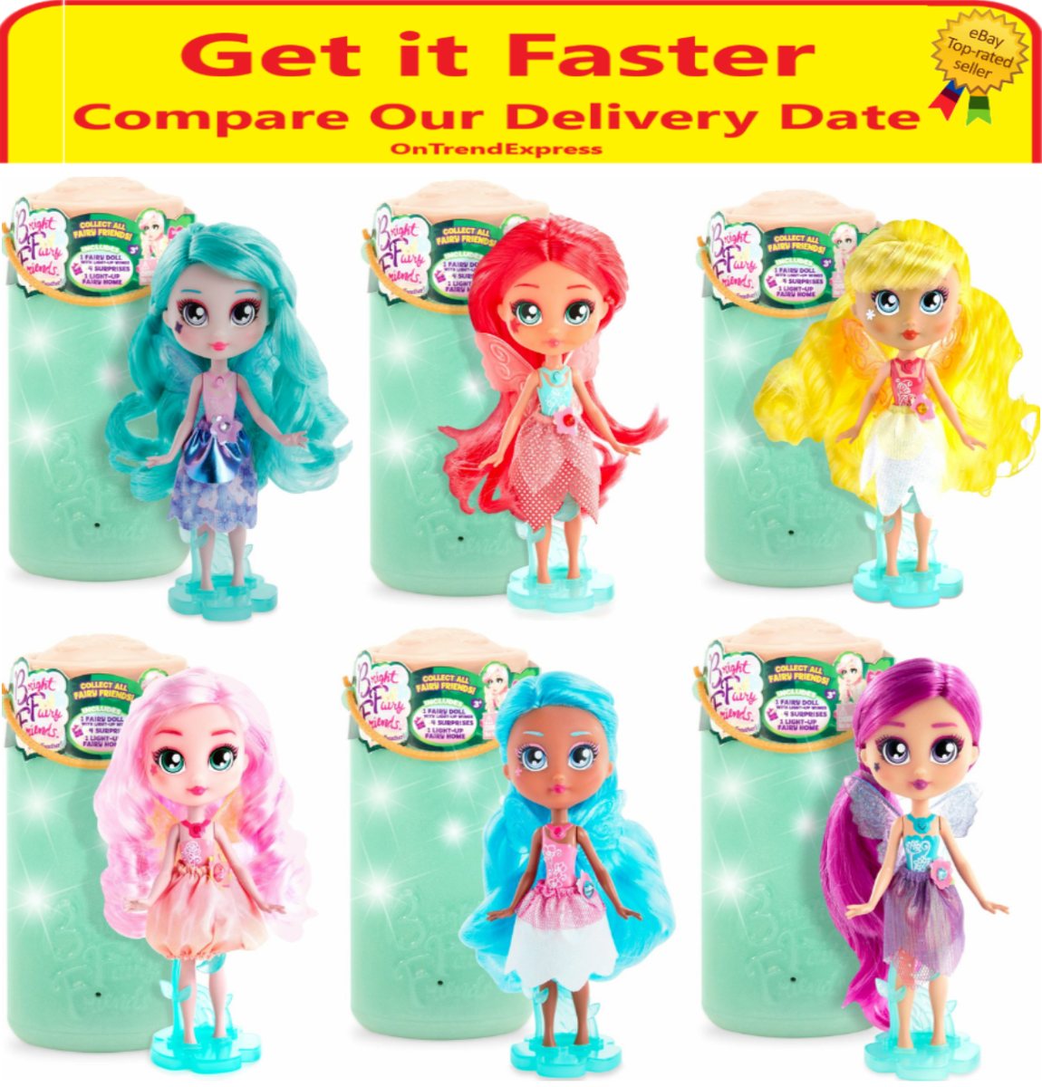 Bright Fairy Friends BFF Doll With Light Up Jar 1 Blind