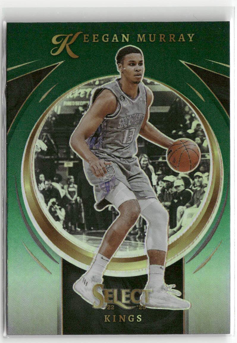 2022-23 Panini Select #15 Keegan Murray Select Certified Green Prizms ☘️03