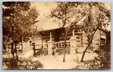 Branson Missouri~UNCLE Matt's Cabin~”Shepherd of the Hills”~c1915* Series K RPPC