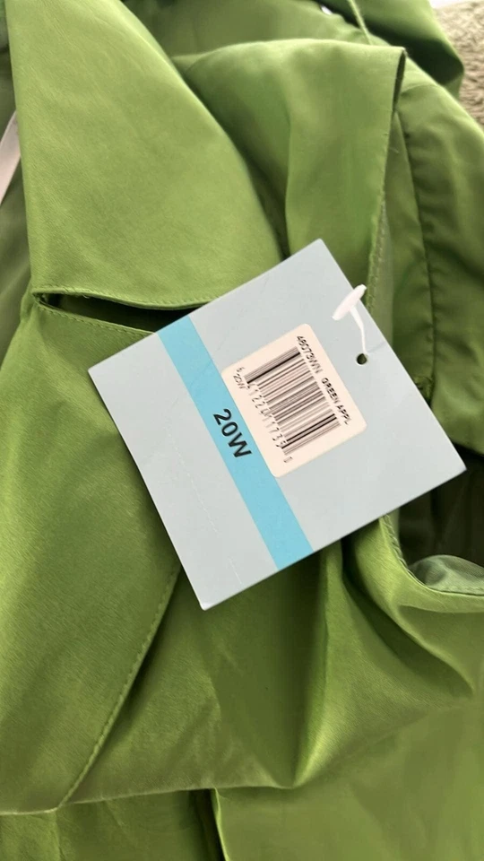 Suzi Chin - Maggie Boutique Green Cocktail Dress/Pockets! SZ 20W Cocktail Dress - Image 3 of 4