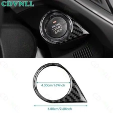 For Subaru Crosstrek 2024-2025 Real Carbon Fiber One-Click Startup Button Trim