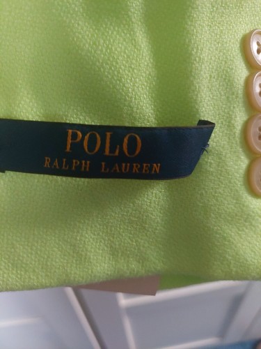 Polo Ralph Lauren Unstructured Blazer SZ 40 REG BRAND NEW CITRUS GREEN summer - Picture 3 of 10