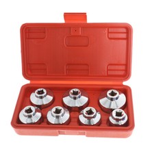 7 Pc 38 Oil Filter Cartridge Socket Set Metric 24 27 29 30 32 36 38mm