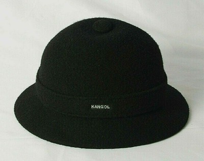 KANGOL Grouser Hat Hut Black Rare Hip 
