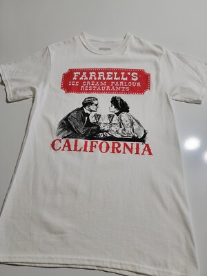 Retro T-Shirt Small FARRELL'S ICE CREAM PARLOUR RESTAURANT Shop California