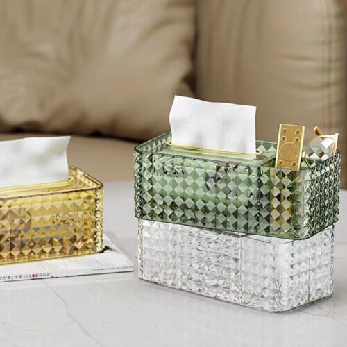 Luxury Tissue Box Wall-Mounted Acrylic Transparent Tissue Box Table Napkin H.cf - Afbeelding 1 van 11