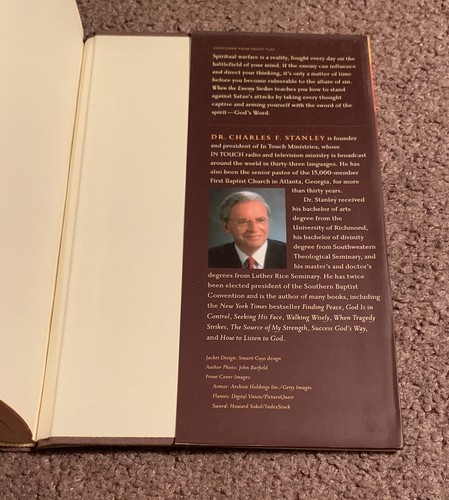 SIGNED When The Enemy Strikes by Charles F Stanley Autographed RARE - Picture 8 of 11