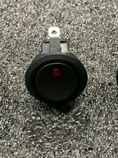Rocker Switch 12VDC 20A Pack of 10 LED Boat / Campervan. Red Blue Green White Am