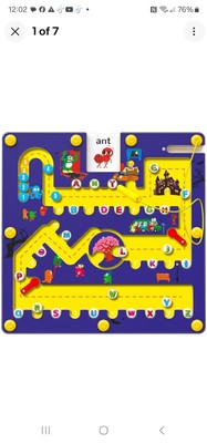 Kickduck Magnetic Alphabet Maze Board Montessori Toys for Ages 3+ Brand New Box